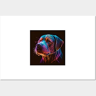 Dog Neon Art 1 Posters and Art